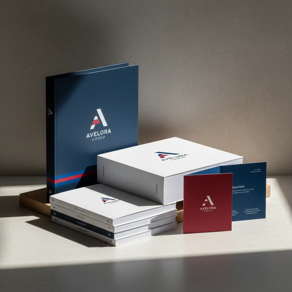 Brochures, booklets & annual reports — fictional-brand sample