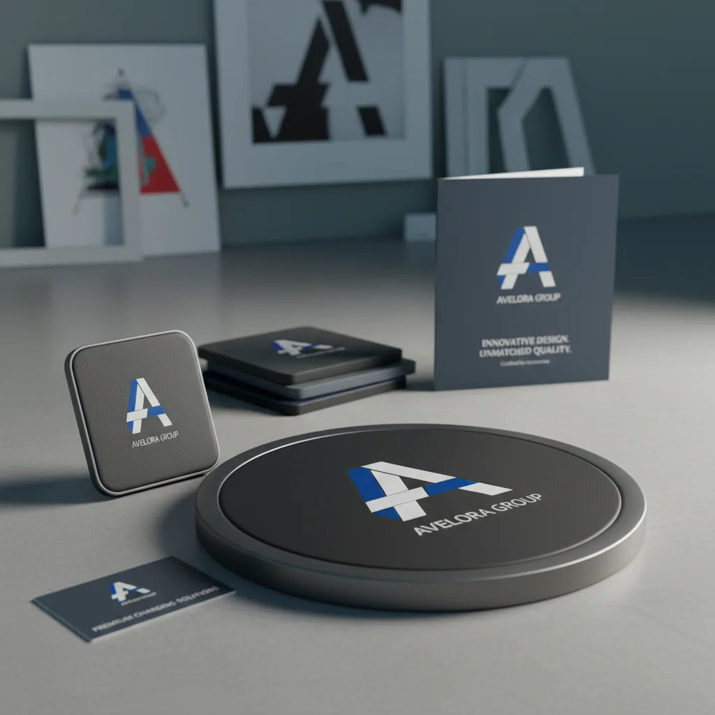 Qi2/MagSafe wireless charging pads — fictional-brand sample
