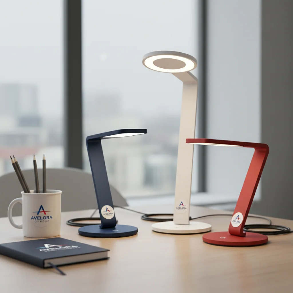 USB-powered LED desk lamps — fictional-brand sample