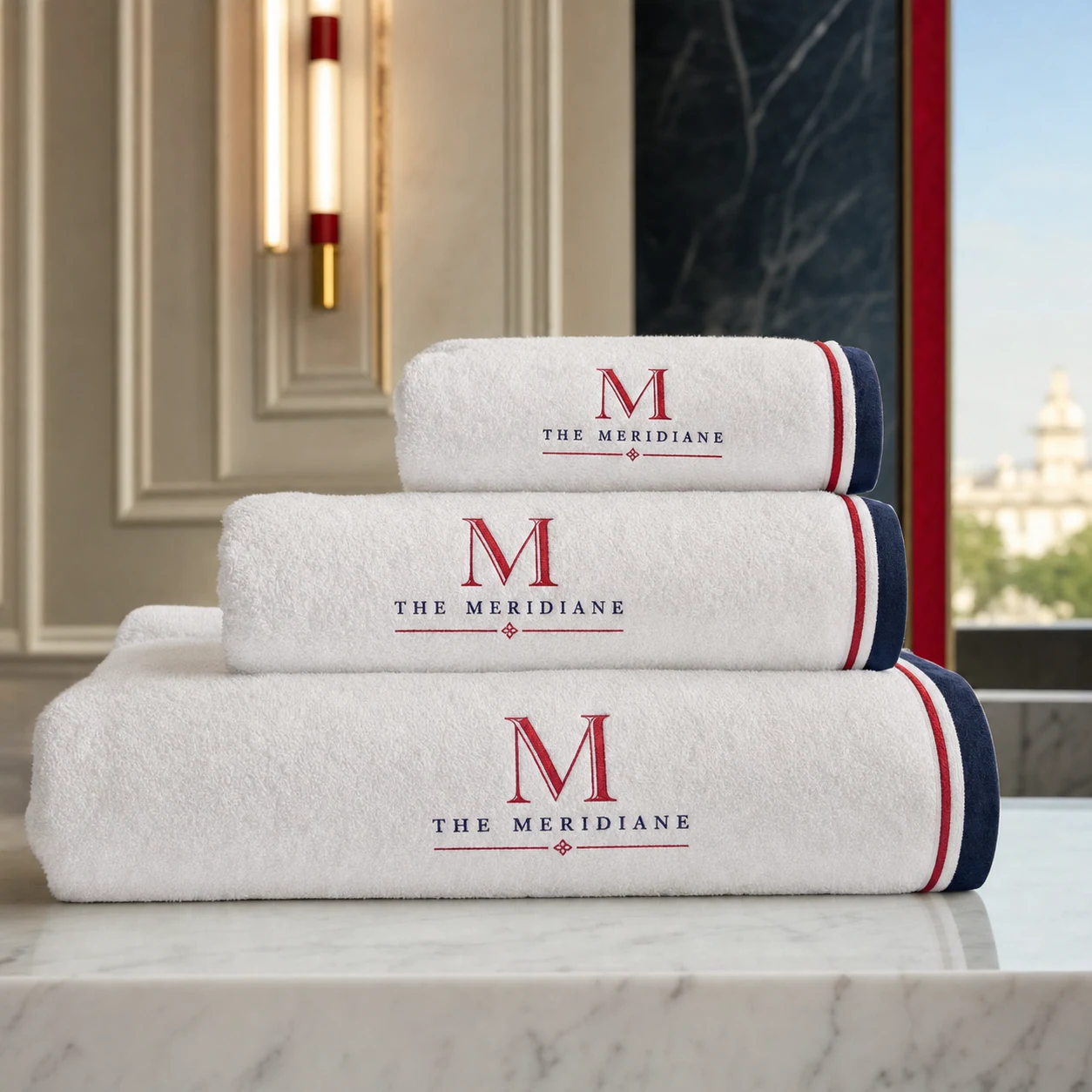 Hotel towels — fictional property sample