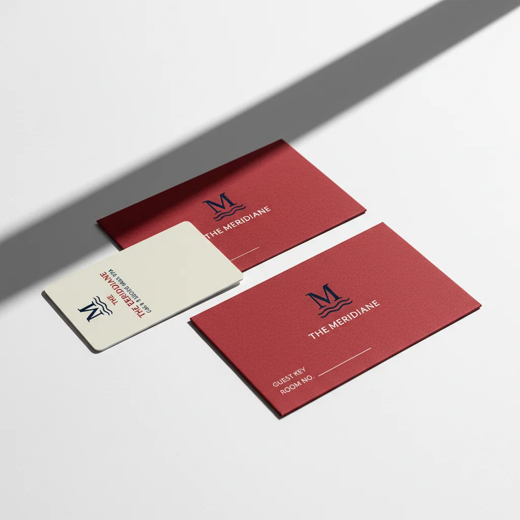 Key cards & key sleeves — fictional property sample