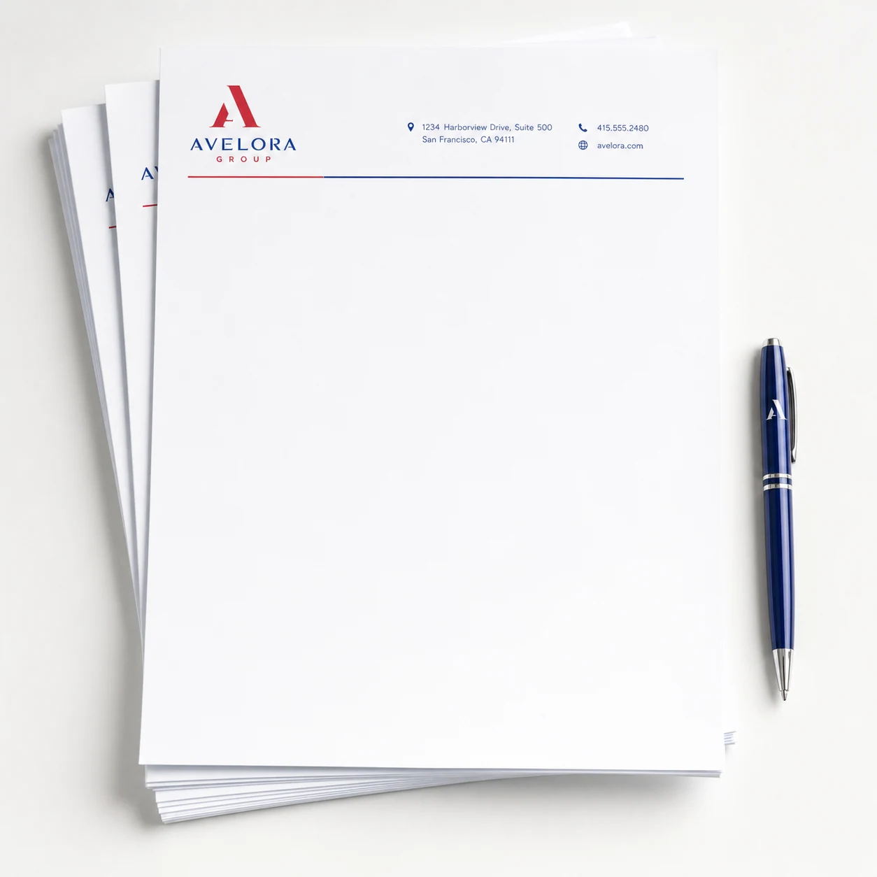 Letterhead — fictional-brand sample