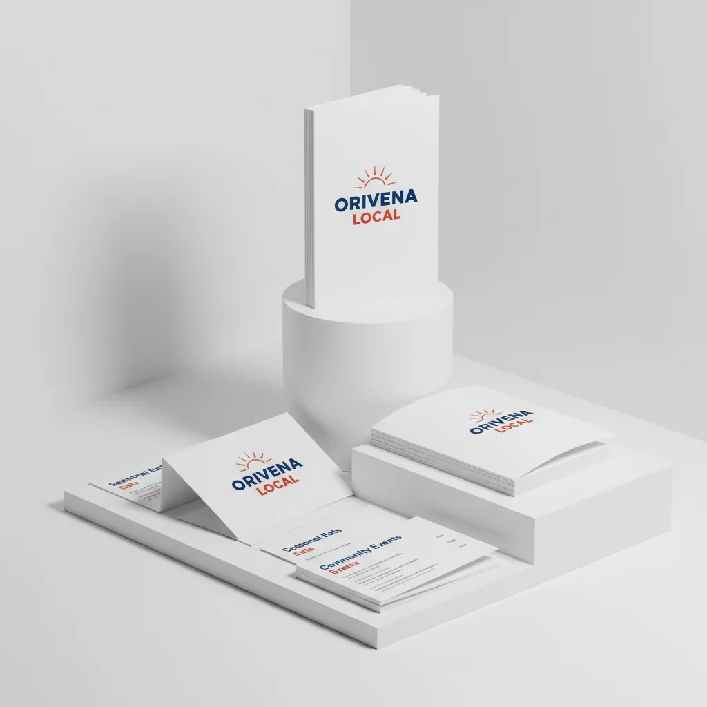 Flyers & menus — fictional-brand sample
